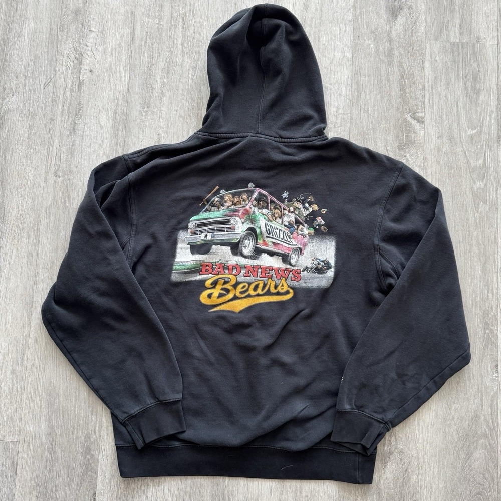 Vintage Bad News Bears Movie Promo Hoodie Sweatshirt Size Medium